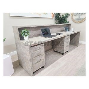 [Hot Item] Starstone Natural Travertine Stone Reception Desk Modern Simple Design Reception Counter Desk Office Furniture