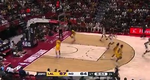 Derik Queen with a nice move to beat former teammate Julian Reese for a bucket. | Maryland Terrapins on 247Sports