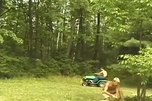 Ken Dumoulin And Luke Loader plowing In Outdoor at Ice Gay Tube