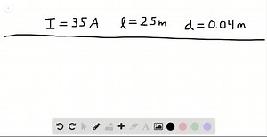 (I) Determine the magnitude and direction of the force between two parallel wires 25  m long and 4.0  cm apart, each carrying 35  A in the same direction. | Numerade