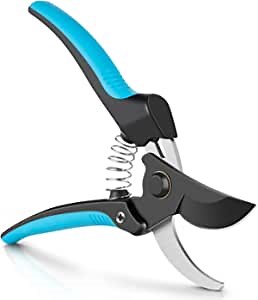 Pruning Shears for Gardening, Bypass Shears, Garden Clippers, Garden Scissors, Garden Shears, Hand Shears with SK-5 Steel Blades are Perfect for Pruning Flowers, Plants, and Fruit Trees