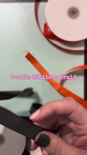 Double military braid tutorial #graduation #grad #graduationlei #classof2024 #homecoming #homecomingmum #homecomingbraids #doublemilitarybraids #diy #tutorial