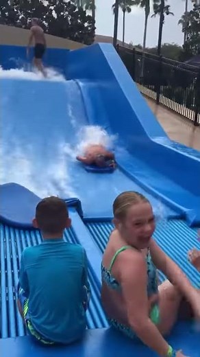 Losing trunks in the wave machine