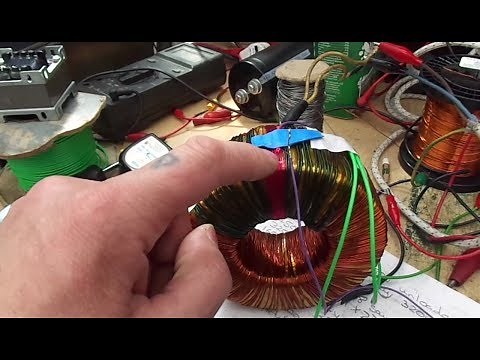 DIY valve amp toroid mains transformer.
