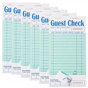 [Hot Item] 6.75"X3.5" Guest Check Books for Servers Note Pads Waiter Checkbook Food Receipt Book Restaurant Check Book Check List 172X89mm