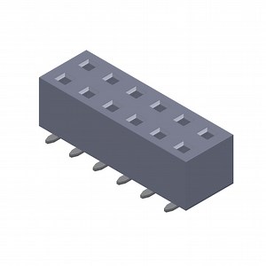 2.54mm H=8.5mm 5pin 6pin 10pin 20pin Centipede Foot Type Female Header Connector