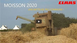 56e moisson de blé pour la Claas Matador bretonne et toujours en service !