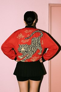 Red All-over Print Tiger Bomber Jacket Asian Streetwear Graphic Coat Unisex Statement Fashion - Etsy Australia