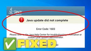 How to Fix Java Install Did Not Complete Error Code 1603 In Windows 11 / 10