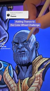 Thanos joins the purple characters! #artchallenge #colorwheelchallenge #thanos #marvel #comicart | Tomislav | Facebook