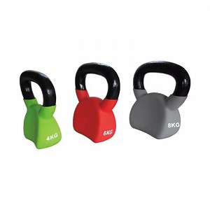 [Hot Item] Gym Equipment Free Weights Strength Training DIP Plastic Cast Iron Kettlebell