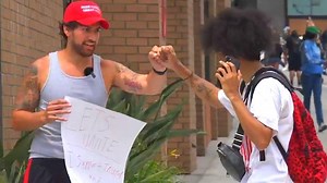 Trumper at BLM Protest (Social Experiment) | Joey Salads