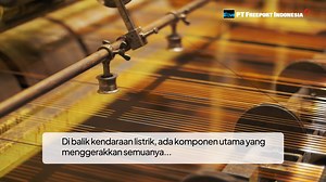Tembaga merupakan komponen utama yang mendukung kelancaran aliran energi pada kendaraan listrik, mulai dari motor, baterai, hingga kabel pengisian. Tanpa tembaga, kendaraan listrik tidak akan dapat berfungsi secara optimal. Sebagai perusahaan yang berkomitmen terhadap kualitas dan keberlanjutan, Freeport Indonesia memastikan pasokan tembaga berkualitas tinggi untuk mendukung terciptanya mobilitas yang ramah lingkungan dan masa depan yang lebih hijau. #FreeportIndonesia #KitaFreeportIndonesia #Fr