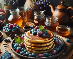 Pfannkuchen ohne Ei und Milch - trotzdem weich und fluffig