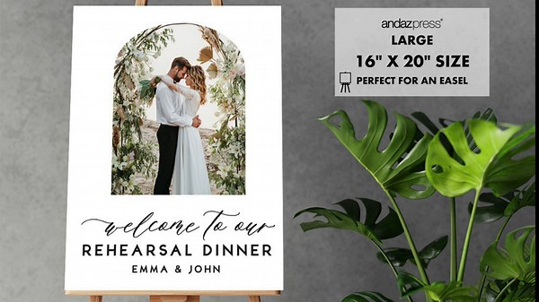 Andaz Press 16x20-Inch Personalized Welcome Baby Shower Sign, Custom Bee Themed Decoration, Bumble Bee Baby Shower Sign