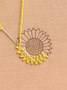 3D Mirror Work Latest Basic stitches round design hand embroidery tutorial step by step | Basic Embroidery ABC