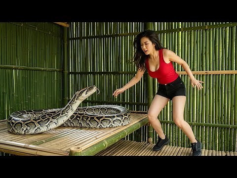 Shocking Night Survival: Escaping the Giant Python Attack