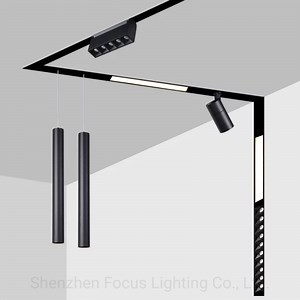 [Hot Item] Gömülü Çerçevesiz Yüzeye Montajlı DC48V Mıknatıslı Lineer Aydınlatma LED Spot Işık Mıknatıslı Ray Sistemi Tavan Rayı Spot Işığı LED