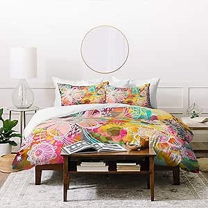 Deny Designs Stephanie Corfee Swoon Duvet Set with Two Pillow Shams, King, Multi