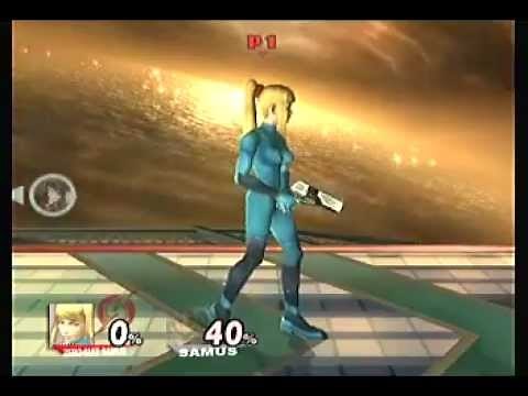 Zero Suit Samus' sexy body moving in slow motion