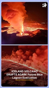 6.8K views · 70 reactions | Iceland Volcano Erupts Again: Massive Lava Wall Forces Blue Lagoon Evacuation | 12th Eruption Since 2021 #IcelandVolcano #ReykjanesEruption #IcelandNews #VolcanoEruption2025 #BlueLagoonEvacuation #Grindavik #VolcanoAlert #MidAtlanticRidge #LavaFlow #NaturalDisasterNews | Indiatimes | Facebook