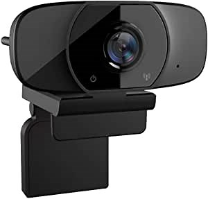 Webcam with Microphone, 1080P Full HD Web Cameras for Computers, Skype, YouTube, Zoom, Xbox One, Studying, Conference and Video Calling