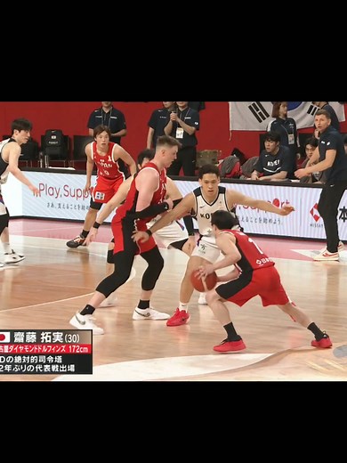 日本が韓国に勝利！バスケのハイライト
