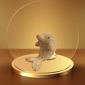 Decorative Dolphin Figurine – Ceramic Decor With Crystal Rhinestones – Feng Shui Symbol – Unique Gift for Home or Office and Mother's Day - Etsy