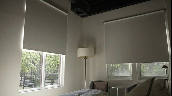 Rolli Blackout Smart Custom Blind | Remote, App, Alexa, & More Control 15+ Electric Window Roller Shades (Empyrean)