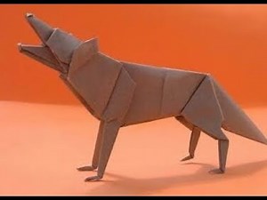 Origami wolf