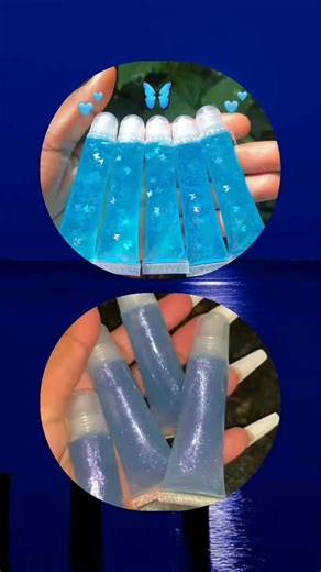 Stylish Blue Beauty and Fashion Products Showcase