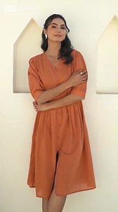 2.7K views | Coral Orange Pure Cotton Solid Flared Dress #srilanka #SriLankaFashion #dresses #indiandresses #indianethnic #EthnicWear #saree #fashion | The Closet | Facebook