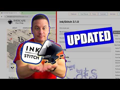 NEW INK/STITCH v.3.1.0 FEATURES | How to Install/Update Inkscape & Ink/Stitch