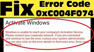 Fix 0xC004F074 Error | Solution to Fix 0xC004F074 Windows 11 Activation