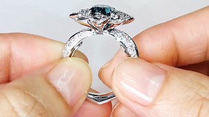 Blue Zircon Ring at 5.17 carats by Kat Florence Please message Contact@KatFlorence.com for more details on this piece. Visit https://www.katflorence.com | KAT FLORENCE
