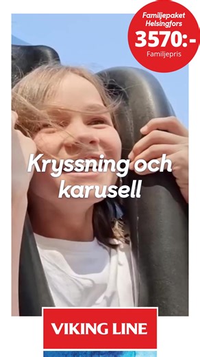 Boka en kryssning med karuseller till Helsingfors. Ett fartfyllt äventyr ombord och i land för hela familjen. | Viking Line Sverige | Facebook