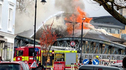 London Euston trains cancelled and delayed after fire breaks out near railway line