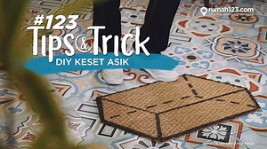 1.8K views | Kehadiran keset emang gak terlalu diperhatikan, tapi bukan berarti kamu ga bisa membuat keset kaki yang cantik. Nah, di video #123Tips DIY kali ini Rumah123 akan membuat keset rumah yang unik dengan budget minim. #123Tips | Rumah123.com | Facebook