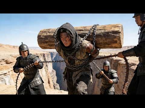 Kung fu film!Enslaved man's whipped by soldiers,but he's a peerless master,killing them and escaping