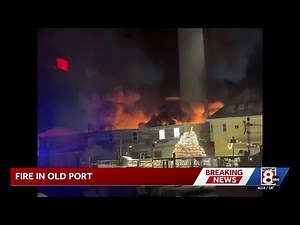 Crews battling 3rd alarm fire in Portland's Old Port