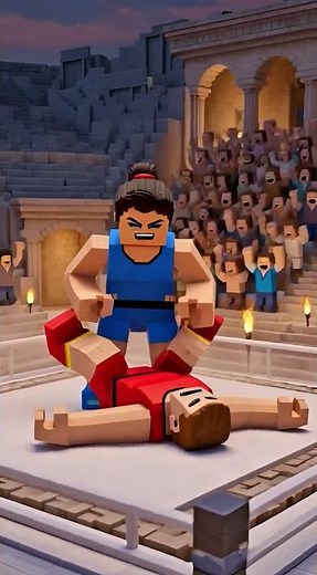 Minecraft Wrestling Match: Greco-Roman & Freestyle | Female Wins the Battle #minecraft