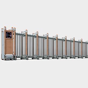 [Hot Item] Automatic Factories Schools Apartments Hotels Malls Gyms Hospitals Aluminum Electric Telescopic Sliding Retractable Security Gate