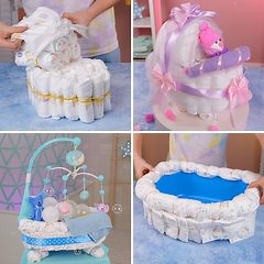 So cute! Baby shower gifts ideas with diapers! 🍼 #shorts
