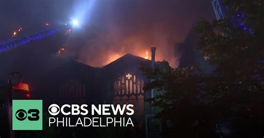 Fire breaks outs at abandoned church in West Philadelphia