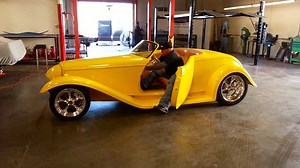 American Hot Rod star Duane Mayer working in shop in 2013