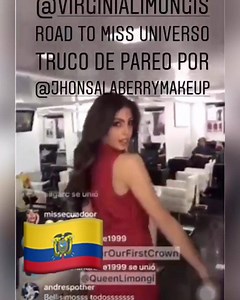 32 reactions | ❤ #MISSECUADOR2018 VIRGINIA LIMONGI SILVA Miss...