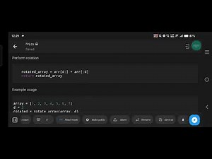 Array Rotation Program in Python | Rotate Array by D Positions