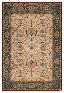 Hand Knotted Wool Oushak Rug, Vintage Persian Style Floor Covering, Neutral Tones, Intricate Floral Pattern, Living Room or Bedroom Decor - Etsy