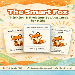The Smart Fox Problem Solving Cards for Kids - Etsy Canada