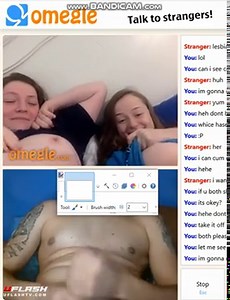 Omegle massive cumshot for 2 girls